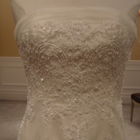 Michelle Roth custom “Diana” wedding gown from Kleinfeld, Manhattan. Size 4 - Picture 2 of 6
